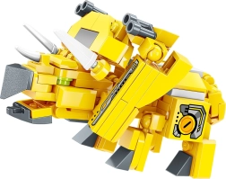 Qman dinosaure cornu – kit de construction transformable