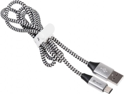 Câble USB 2.0 TYPE‑C A mâle 1,0 m noir/argent