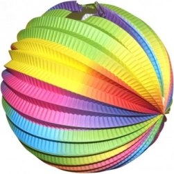 Lampion Boule Arc-en-ciel 25 cm