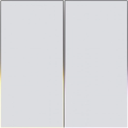 Interrupteur tactile Zigbee AVATTO Dual TUYA, blanc