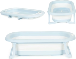 Baignoire de voyage pliante pour enfants avec bonde, gris