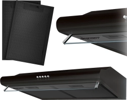 Hotte aspirante sous-meuble 50 cm BERDSEN BE-10A noire