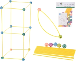 Bloc de construction créatif – Tubes pour fabriquer des tentes et constructions, 75 pièces