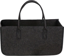 Sac à bois de chauffage en feutre 50 × 25 × 25 cm anthracite