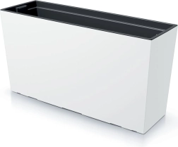 Jardinière URBI CASE M avec insert 77 cm blanche