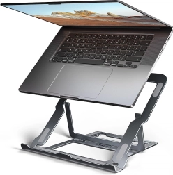 Support pour ordinateur portable en aluminium AXAGON 10–17,3" avec 8 positions, gris