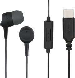 Écouteurs intra-auriculaires filaires USB‑C, noir