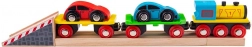 Train de marchandises en bois avec voitures et rails BIGJIGS RAIL