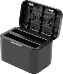 Étui de recharge pour batteries et cartes mémoire pour Insta360 X4 - noir