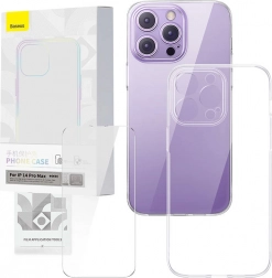 Coque transparente et verre trempé BASEUS Corning pour iPhone 14 Pro Max