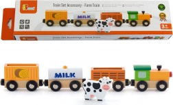 Viga train de ferme en bois – accessoire pour circuit de train