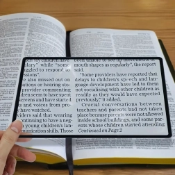 Loupe de page élastique 12 × 18 cm