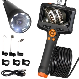 Caméra d’inspection BIGSTREN 5 m IP67 avec écran Full HD et 8 LED