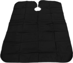Cape de coupe de coiffeur en nylon 140 × 100 cm, noire