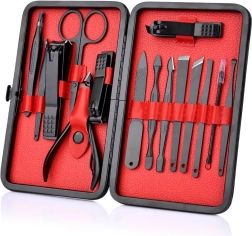 Ensemble de manucure 16 pièces pour le soin des ongles et des cuticules