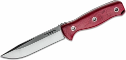 Couteau d’extérieur Condor Bushcraft Bliss, 12,2 cm, Micarta rouge, étui Kydex + cuir