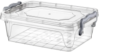 Conteneur en plastique Multi Box 1,2 l avec couvercle et clips