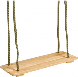 Balançoire de jardin en bois avec cordes réglables SMALL FOOT