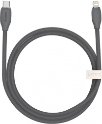 Baseus câble de charge rapide en silicone USB-C vers Lightning 20 W 1,2 m noir