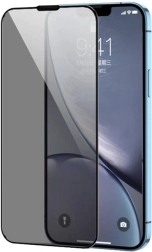 Verre trempé avec cadre noir pour iPhone 15