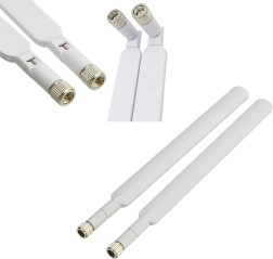 Lot de 2 antennes LTE intérieures omnidirectionnelles SMA – blanc