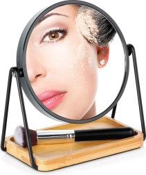 Miroir cosmétique double face sur pied 18,5 × 10,5 × 20 cm