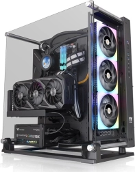 Boîtier PC Core P3 Pro en verre trempé noir