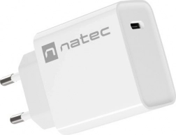 Chargeur secteur NATEC Ribera 1x USB‑C 20 W blanc