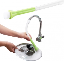 Brosse flexible pour robinet – embout pour le nettoyage de la vaisselle et de l’évier