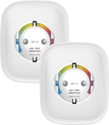Prise intelligente wifi gosund avec apple homekit, lot de 2 16 a