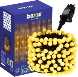 guirlande lumineuse de Noël 300 LED boules 30 m blanc chaud IP44 IZOXIS