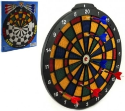 Cible de fléchettes 40 cm avec 6 fléchettes