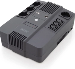 Onduleur UPS line-interactive 800 VA / 480 W DIGITUS avec AVR et LED