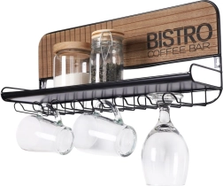 Support mural pour verres et mugs Bistro