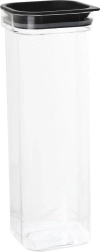 Boîte hermétique pour aliments secs HAMBURG 1,7 l avec couvercle noir