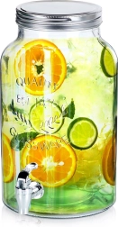 Distributeur de boissons en verre avec robinet 6,2 l