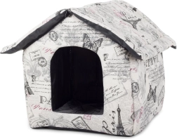 Maison textile pour chiens et chats, taille L, beige