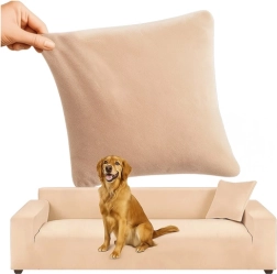 Housse élastique pour canapé Beige RUHHY 190-230 cm