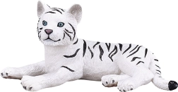 Figurine de Tigre Blanc Couché
