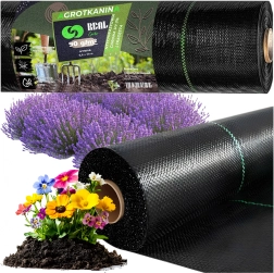 Agrotextile 90 g/m² 0,8 × 50 m noir UV anti-mauvaises herbes