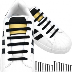 Lacets en silicone sans laçage - ensemble de 16 pièces