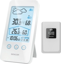 Station météo sans fil Sencor SWS 3000W avec prévisions et mesure de l’humidité