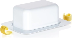 Beurrier en acier blanc