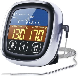 Thermomètre de cuisine numérique Renew Force avec sonde et minuteur