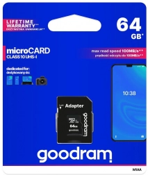 Carte mémoire Goodram microSD 64GB