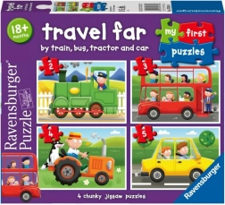 Ravensburger Mon premier puzzle : Moyens de transport 4-en-1