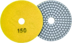 Set de 10 disques de polissage diamantés 80 mm pour pierre et carrelage, polissage à sec et à l’eau, Velcro, grain 150