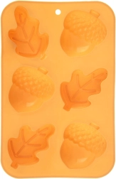 Moule en silicone pour biscuits et muffins motif automnal 27 × 17 × 3,5 cm