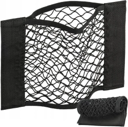 Filet pour coffre de voiture avec fixation à velcro