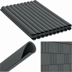 Clips pour ruban de clôture, anthracite, 19 cm, 20 pièces